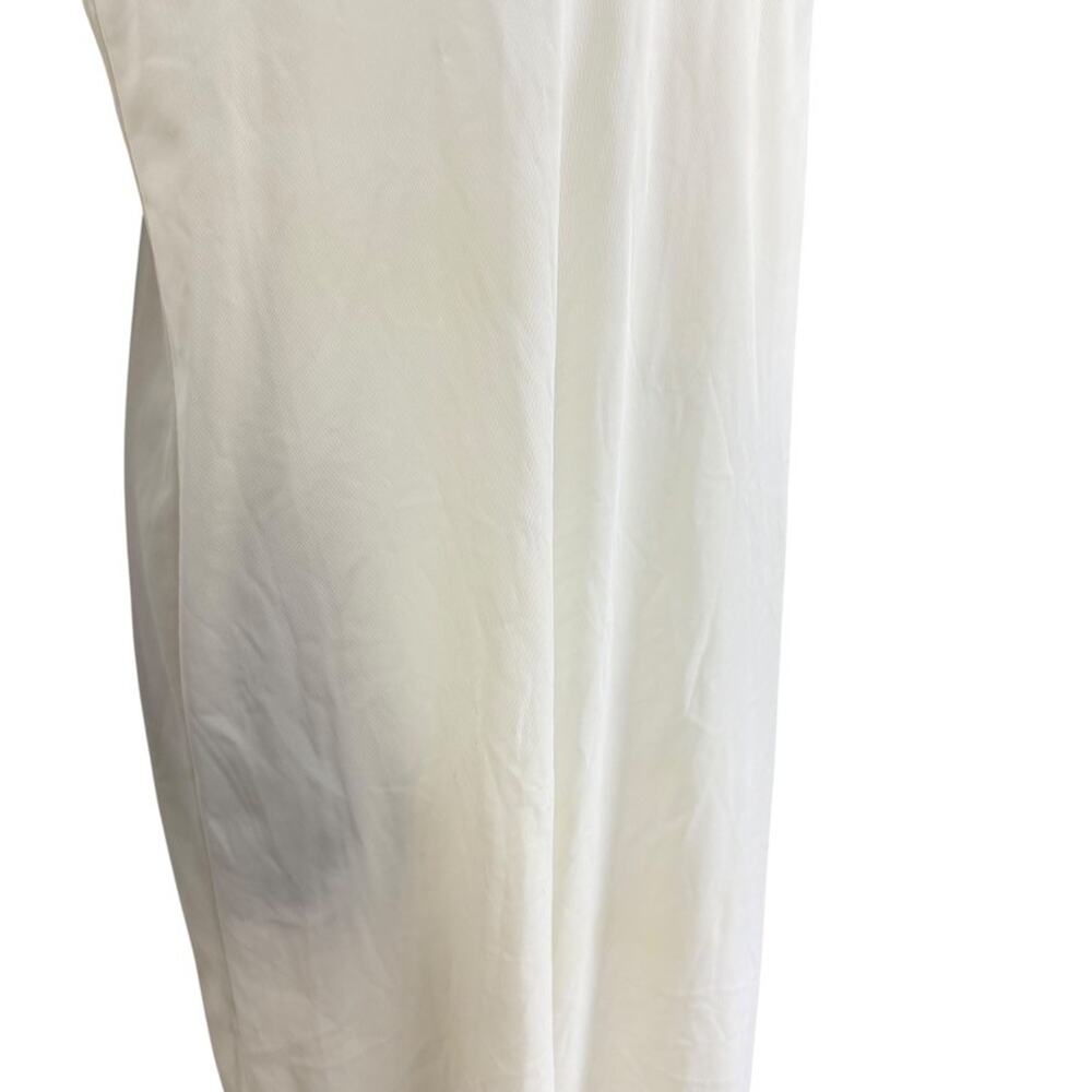 Vanity Fair Vintage Full Slip Dress Ivory Lace Trim V-Neck Babydoll USA Made S - Picture 3 of 16